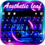 icon Neon Aesthetic Leaf(Neon Aesthetic Leaf Toetsenbord Achtergrond
)