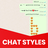 icon ChatStyle(- Lettertype en toetsenbord
) 1.0