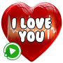 icon Love Stickers(GEANIMEERD I LOVE YOU WAstickerApps Love and Hearts)