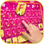 icon Pink Gold Glitter(Pink Gold Glitter Keyboard Background
)