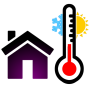 icon Thermometer(Kamertemperatuur Thermometer (binnen, buiten)
)