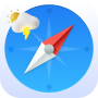 icon com.we2youltd.compassweather(Smart kompas app: weerbericht, GPS locatie
)