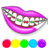 icon Lips Coloring Game Glitter(Glitterlippen Kleurspel) 11