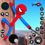 icon Flying Hero Stickman(Flying Stickman Rope Hero Game)