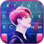 icon Pink Kpop Boy Keyboard Background (roze Kpop Boy-toetsenbordachtergrond
)