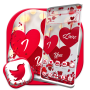 icon Love Heart Red Launcher Theme(Love Heart Red Theme
)