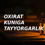 icon Oxirat kuniga tayyorgarlik(voor de laatste dag)