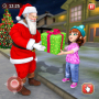 icon Christmas Flying Santa Gift Delivery(Christmas Flying Santa Gift)
