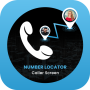 icon Number Locator Caller Screen(- Bellerscherm
)