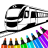 icon Trains coloring pages game(Treinspel: kleurboek.) 18.4.0