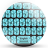 icon Keyboard Theme Metallic Blue(Toetsenbordthema Metallic Aqua) 200