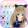 icon Anime Girl Doll(Anime Girl Doll Keyboard Achtergrond
)