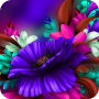 icon Launcher Theme(Thema-app voor S6 Purple Bloom-bloem)