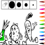 icon Coloring children (Kinderen kleuren)