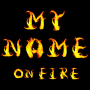 icon 3D My Name on Fire five Wallpaper(3D My Name On Fire Wallpaper)
