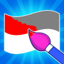 icon Flag Painter: Coloring Game(Vlag Schilderen Puzzelspel)