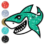 icon Baby Shark Coloring Book(Baby Shark Glitter Coloring)