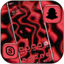 icon Red Black Liquid Launcher Theme(Rood Zwart Vloeibaar Thema
)