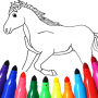 icon Horse Drawing Game(Paard kleurplaten spel)