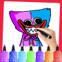 icon coloring wuggy(Poppy Wuggy Speeltijd-kleurtips
)