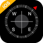 icon com.nhstudio.icompass.compassios.iphonecompass(iCompass - iOS-kompas, iPhone-stijl Kompas
)