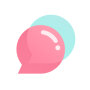 icon bubble with STARS (bel met STARS
)