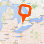 icon Live Location, GPS Coordinates (Live-locatie, GPS-coördinaten)