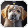 icon Puppy Zipper Lock(puppyhond Rits Vergrendelscherm)