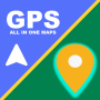 icon Gps maps and satellite view(Gps-kaarten Live satellietweergave)