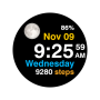 icon Moon Steps Watch Face