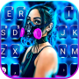icon Neon Mask Girl Keyboard Background (Neon Mask Girl Keyboard Background
)
