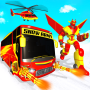 icon Snow Bus Robot(Snow Mountain Bus Robot Car Transform Robot Games
)