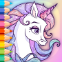 icon Unicorns Coloring(Sparkling Unicorns Kleurenboek)