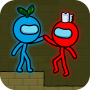 icon Red & Blue Stickman(rode en blauwe Stickman: Animation Parkour
)