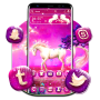 icon Unicorn Pink Forest Launcher Theme(Unicorn Pink Forest Launcher)