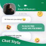 icon Chat Style : Font & Keyboard (Chatstijl: lettertype en toetsenbord
)