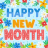 icon Happy new month(Citaten van de gelukkige maand
) 2