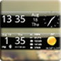 icon Smoked Glass Digital Weather Clock Small(Weerklok van smoked glas)
