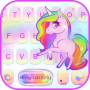 icon Keyboard - Colorful Unicorn Theme (Toetsenbord - Kleurrijk Eenhoorn-thema)