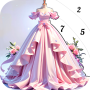 icon Princess Dress Color(Prinsessenjurk Kleurspel)